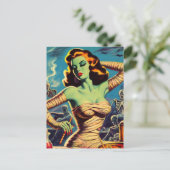  horror mama meisje briefkaart (Staand voorkant)