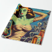  horror mama meisje cadeaupapier (Uitgerold)