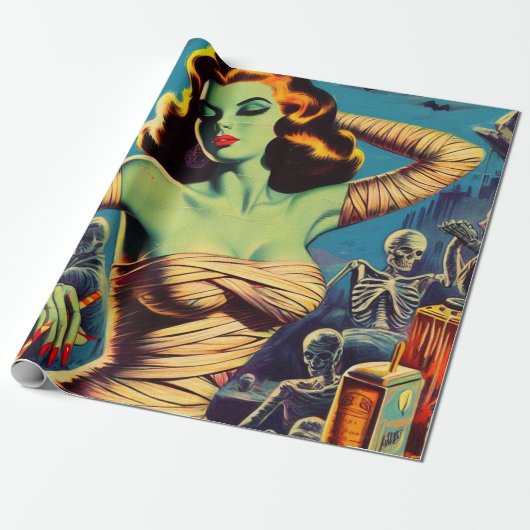  horror mama meisje cadeaupapier (Uitgerold)