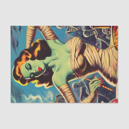  horror mama meisje tissuepapier (Voorkant)