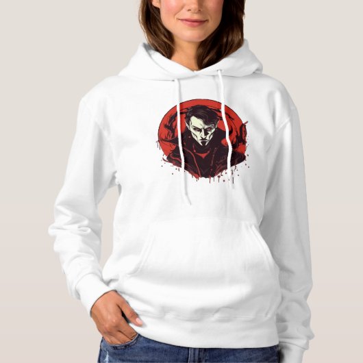 Horror met rode ogen hoodie (Voorkant)