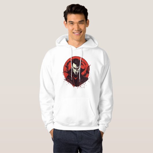 Horror met rode ogen hoodie (Voorkant volledig)