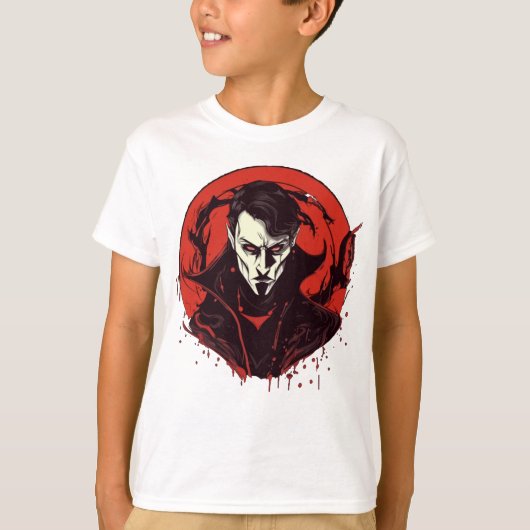 Horror met rode ogen t-shirt (Voorkant)