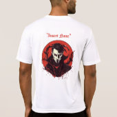 Horror met rode ogen t-shirt (Achterkant)