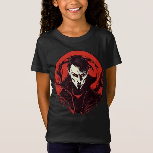 Horror met rode ogen t-shirt (Voorkant)