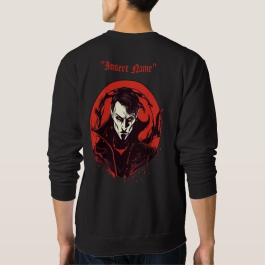 Horror met rode ogen trui (Achterkant)