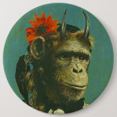  Horror Monkey Demon Badge Button (Voorkant)