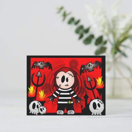 Horror Monster 5 Briefkaart (Staand voorkant)