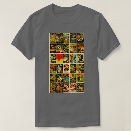  Horror Monster Posters T-shirt (Design voorkant)