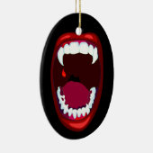 Horror Mouth Vampire Teeth Fangs Ornament (Rechts)