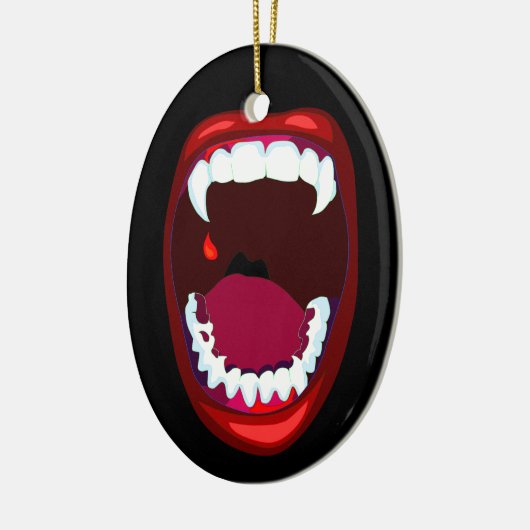 Horror Mouth Vampire Teeth Fangs Ornament (Links)