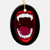 Horror Mouth Vampire Teeth Fangs Ornament (Achterkant)