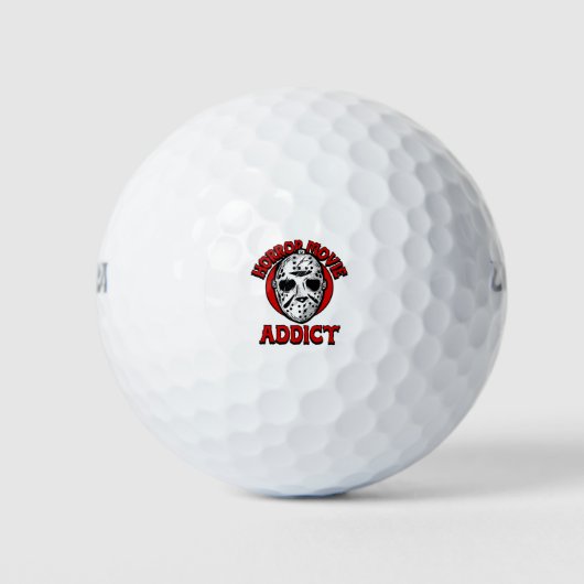 Horror Movie Addict Golfballen (Voorkant)