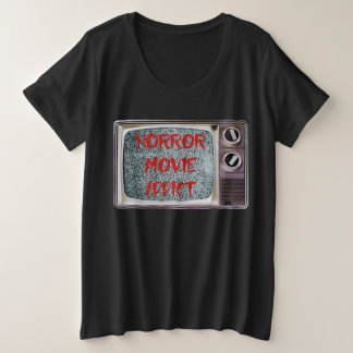 Horror Movie Addict Grote Maat T-shirt