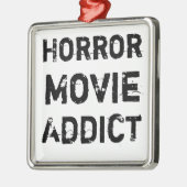 Horror Movie Addict kerstversiering Metalen Ornament (Links)