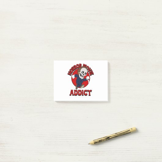 Horror Movie Addict Post-it® Notes (Op bureau)