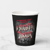  Horror Movie Adult Persoonlijke Halloween Papieren Bekers (Achterkant)