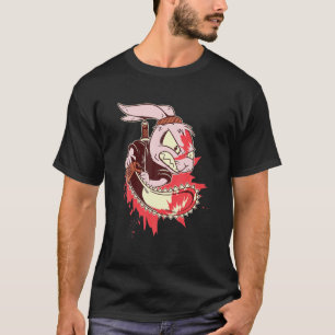 Horror Movie Apparel for Men Killer Rabbit Bad Bun T-shirt