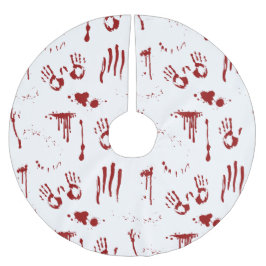 Horror Movie Blood Splatter Bloody Handprint Kerstboom Rok
