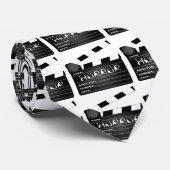 Horror Movie Clapperboard Stropdas (Opgerold)