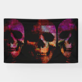 Horror Movie Concept Background met Halloween Spandoek (Horizontaal)