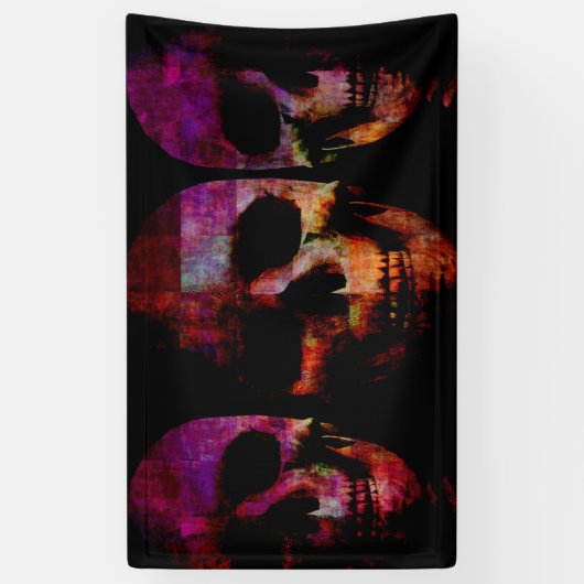 Horror Movie Concept Background met Halloween Spandoek (Verticaal)