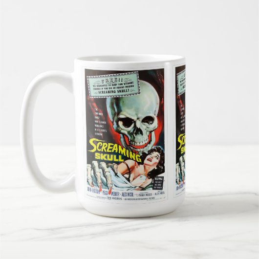  Horror Movie Cult Classic Screaming Skull  Koffiemok (Links)