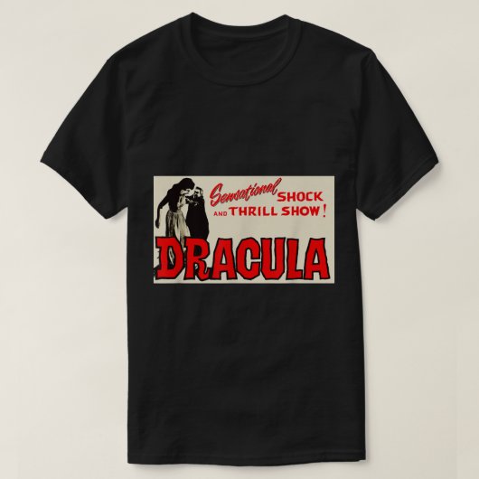 Horror Movie  Dracula Halloween Monster Vam T-shirt (Design voorkant)