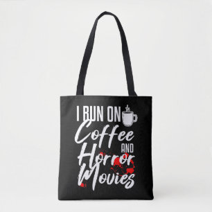 Horror Movie Fan Coffee Drinker Gift Tote Bag