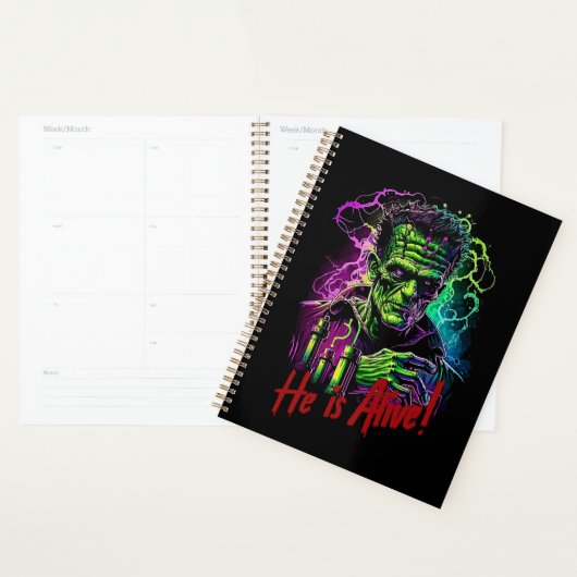 Horror Movie Frankenstein Monster, Halloween Planner (Display)