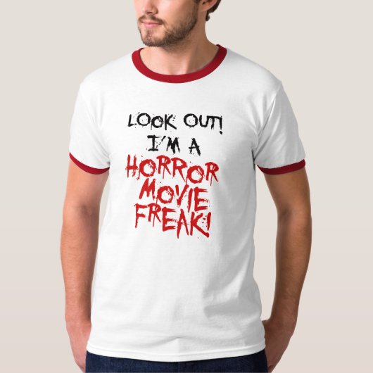 Horror Movie Freak T-shirt (Voorkant)