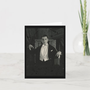 Horror Movie Monster Halloween Count Dracula Vampi Kaart
