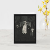 Horror Movie Monster Halloween Count Dracula Vampi Kaart (Gele Bloem)