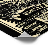 Horror Movie Monster Mummy Dracula Werewolf Franke Poster (Hoek)