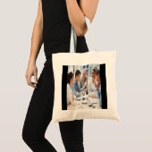 Horror Movie Monsters Mummy Wolfman Dracula Franke Tote Bag (Voorkant (product))