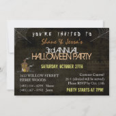 Horror Movie Staples Halloween Party Invitations Kaart (Achterkant)