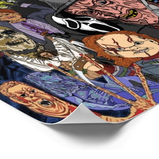Horror Movies Collage Poster (Hoek)