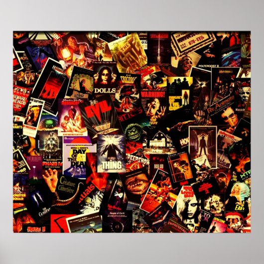 Horror Movies Collage Poster (Voorkant)
