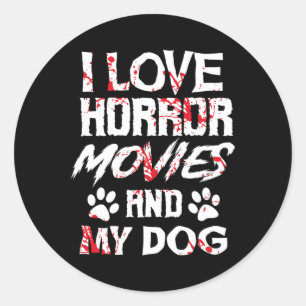 Horror movies Scary Film laat halloween ventilator Ronde Sticker