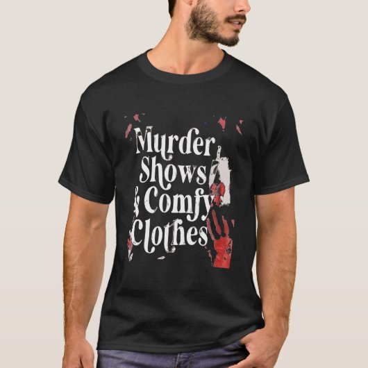 Horror Movies Shows Comfy Halloween T-shirt (Voorkant)
