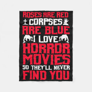 Horror Movies Thriller Halloween Fans Scary Film L Fleece Deken