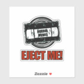 Horror Movies VHS spuit me uit! Sticker (Vel)