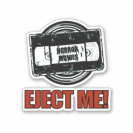 Horror Movies VHS spuit me uit! Sticker