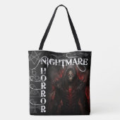Horror Nachtmerrie Gotisch Tote Bag (Achterkant)