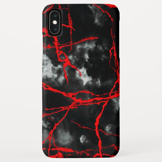 Horror Night Gothic - zwart-wit, rood Case-Mate iPhone Case (Achterkant)