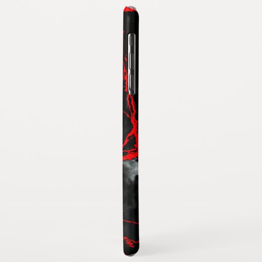 Horror Night Gothic - zwart-wit, rood Case-Mate iPhone Case (Achterkant/links)