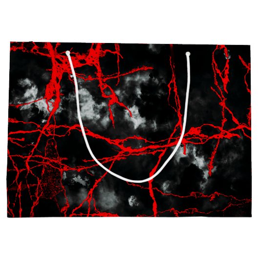 Horror Night Gothic - zwart-wit, rood Groot Cadeauzakje (Achterkant)