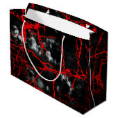 Horror Night Gothic - zwart-wit, rood Groot Cadeauzakje (Achterkant Gekanteld)