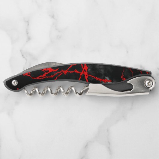 Horror Night Gothic - zwart-wit, rood Kurkentrekker (Achterkant)