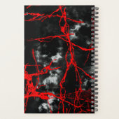 Horror Night Gothic - zwart-wit, rood Planner (Achterkant)